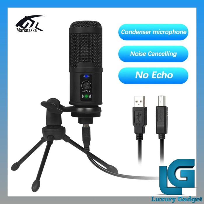 Jual MIC CONDENSER TERBAIK MURAH YANG BAGUS ZOOM PODCAST ASMR USB