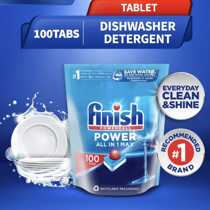 Jual Finish Powerball 94 tablets Finish dishwasher tablets Allin1 Max