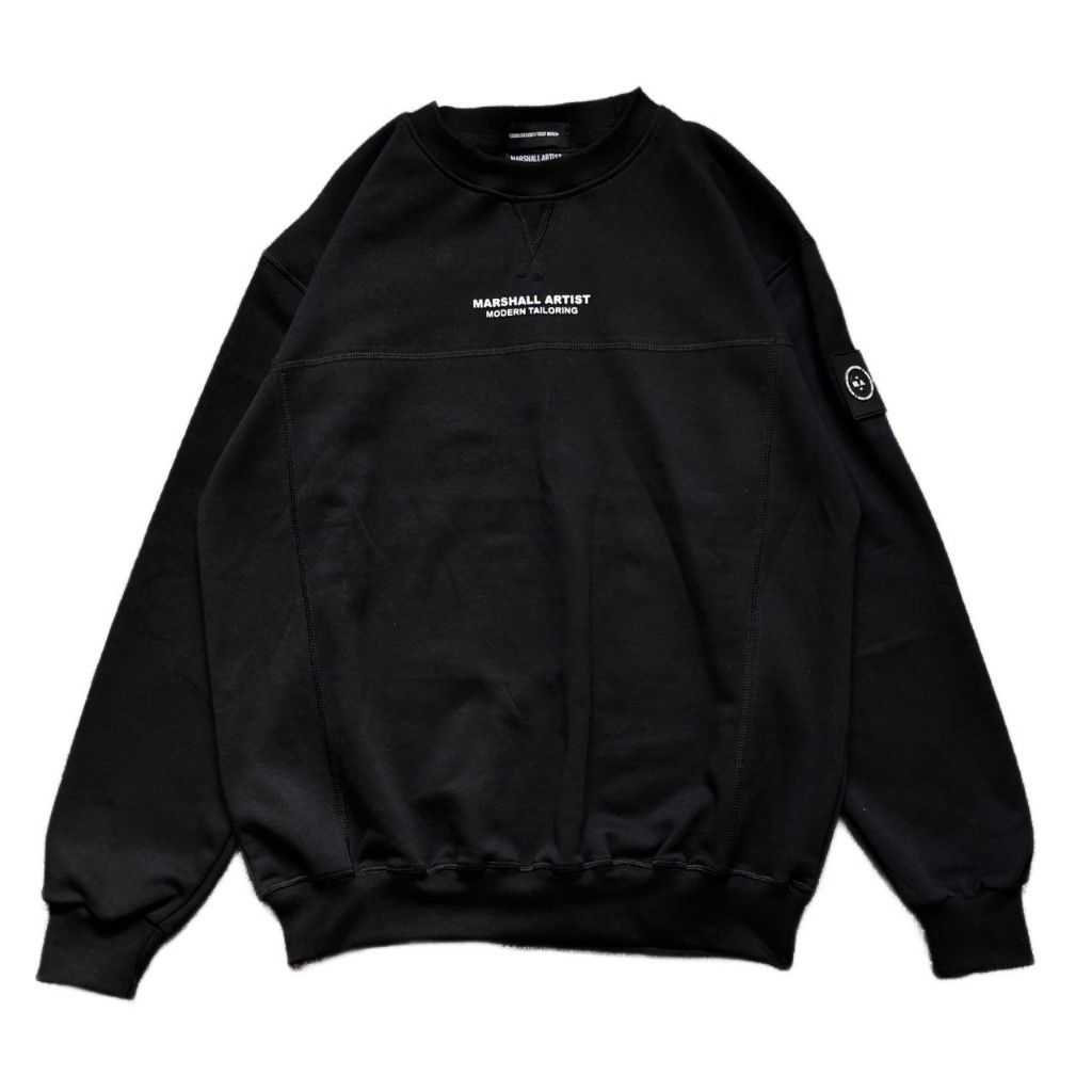 Jual SWEATER CREWNECK MARSHALL ARTIST LOGOTYPE BLACK Shopee Indonesia