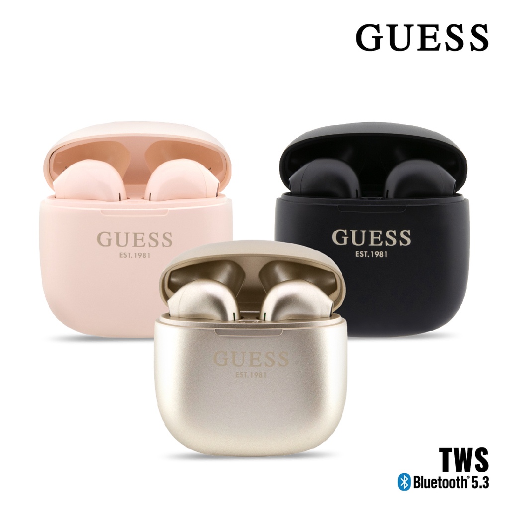 Jual True Wireless Earbuds Bluetooth IPX6 GUESS TWS Classic Est. Sries
