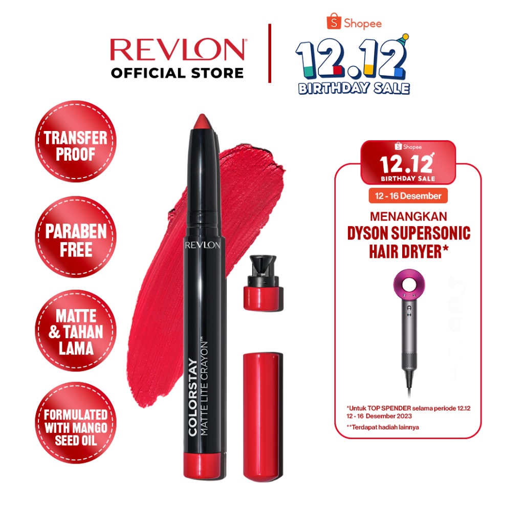 Jual Revlon Colorstay Matte Lite Crayon Full Coverage Matte Lip Color Crayon Shopee Indonesia 9767