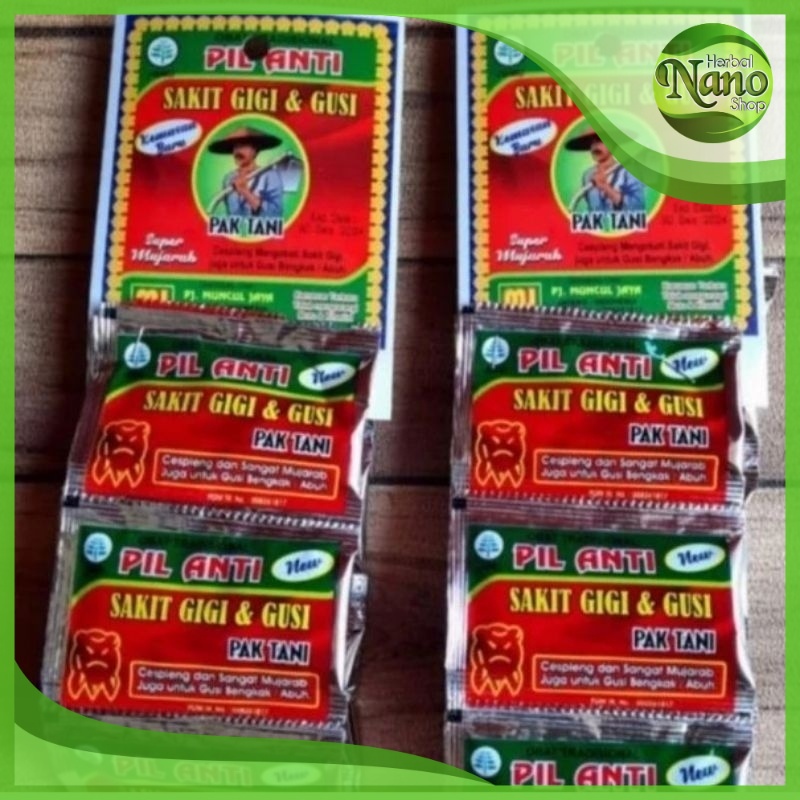 Jual Pil sakit gigi PAK TANI / PIL BERKHASIAT | Shopee Indonesia
