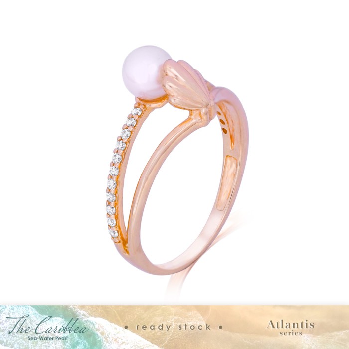 Jual Cincin Emas Mutiara The Caribbea Shells - Atlantis Series | Shopee ...