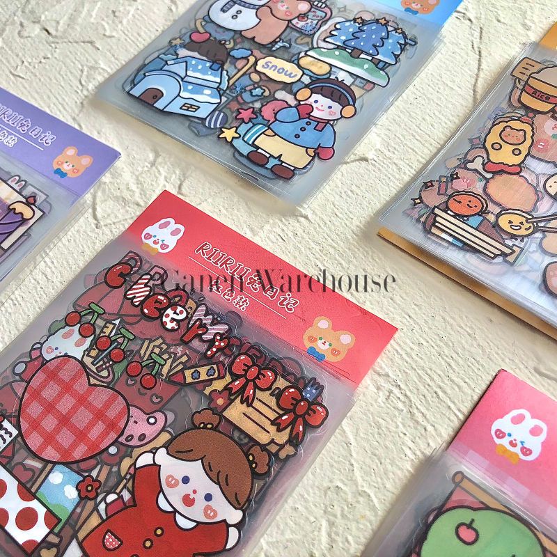 Jual [GW] Stiker Deco Girl 20 Lembar DIY Planner Sticker Lucu Perempuan ...