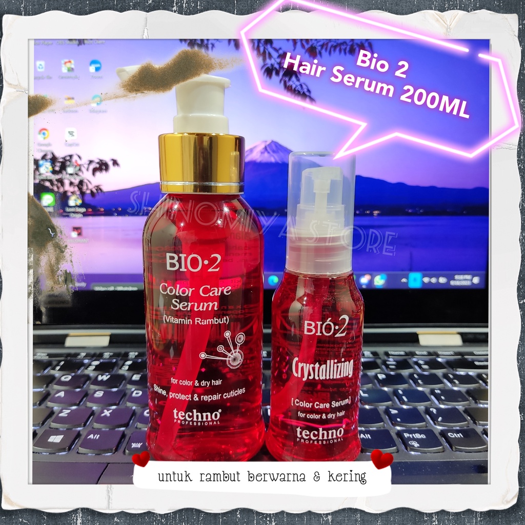 Jual BIO 2 VITAMIN RAMBUT MERAH HAIR SERUM UNTUK RAMBUT DIWARNAI DAN