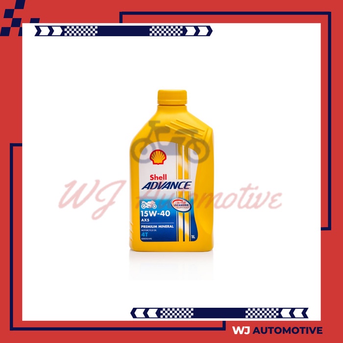 Jual Shell AX5 Manual 15W40 4T 1 Liter Oli Mesin Motor Advanc 15W 40 ...