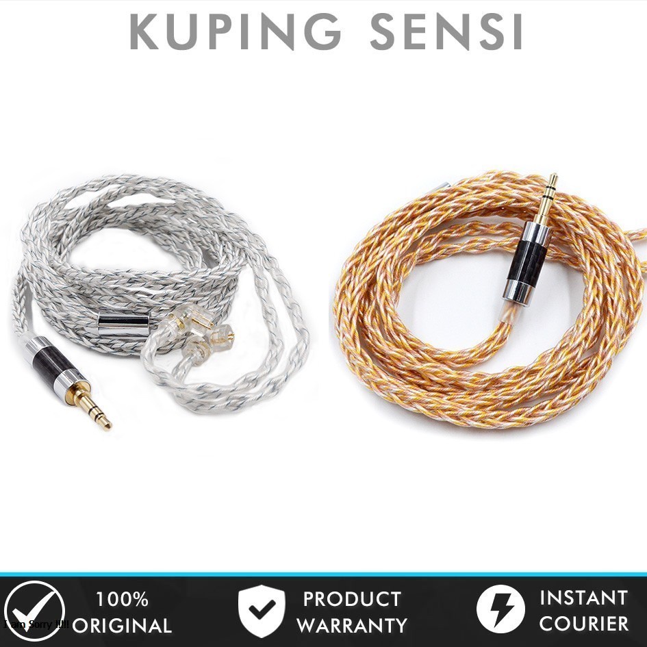 Jual KZ 784 Core Oxygen Free Copper Silver Plated Upgrade Cable ...