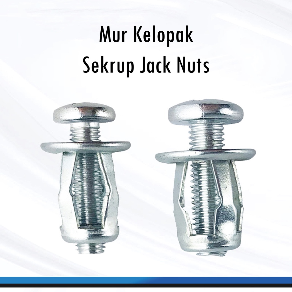 Jual Mur Baut Drat Skrup Rivet Metal Fisher Jack Nuts Sekrup Kelopak M4 ...