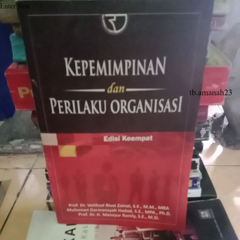 Jual Buku Kepemimpinan Perilaku Organisasi Edisi Keempat By Prof. Dr ...