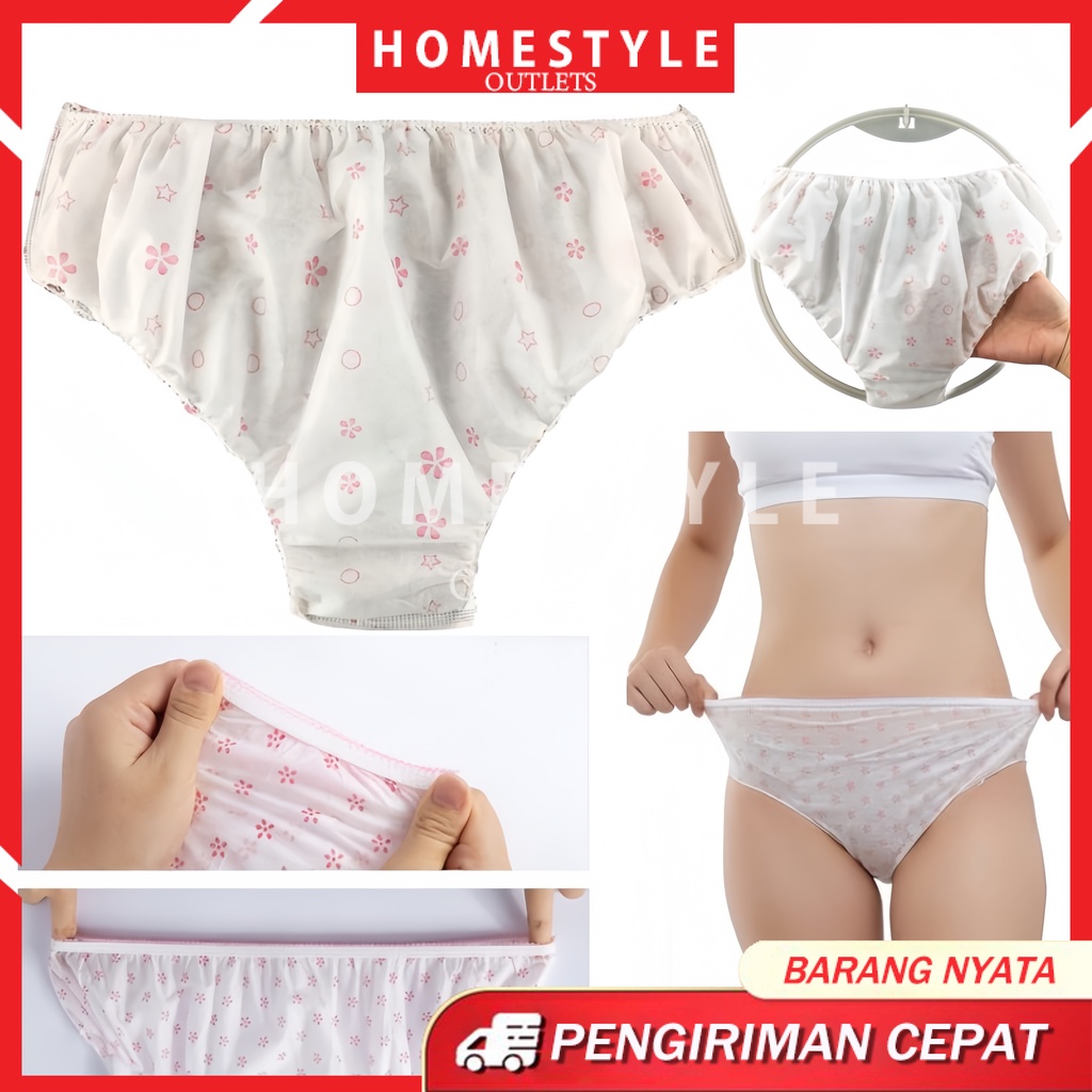 Jual Celana Dalam Sekali Pakai Wanita Disposable Panties Dalam Sekali Pakai Anti Bakteri Disposable Travel Underwear Shopee Indonesia