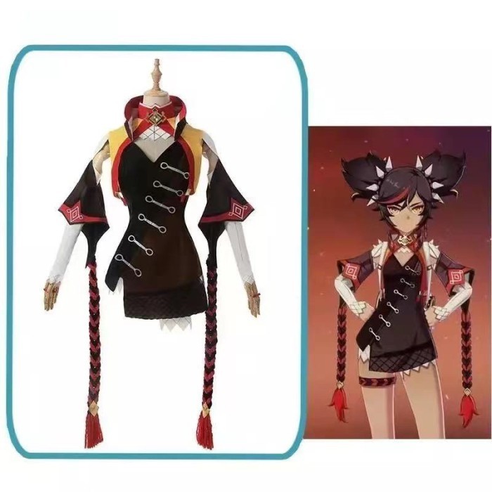 Jual ROLECOS Genshin Impact XINYAN Cosplay Costume Game Genshin Impact ...