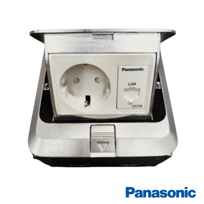 Jual PANASONIC Stop Kontak Lantai + Outlet Data LAN CAT5E DU5919JTK ...