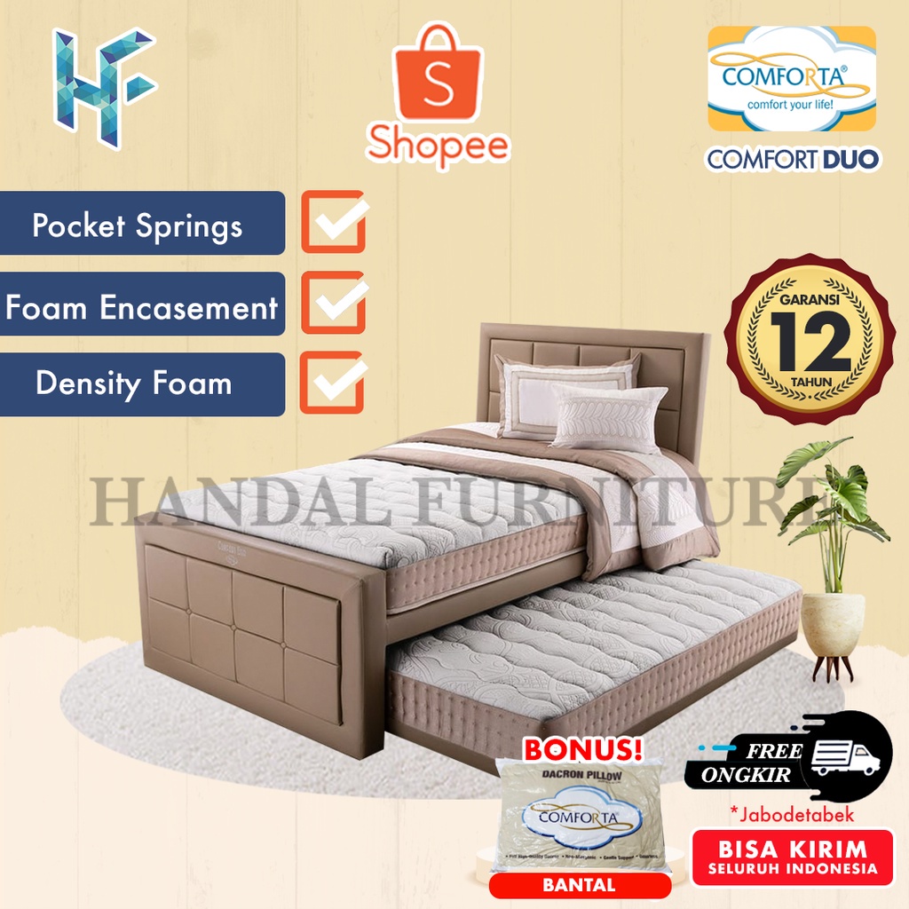 Jual Comforta Set Kasur Spring Bed Comfort Duo | Shopee Indonesia