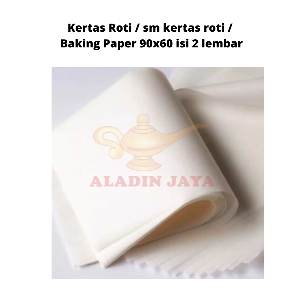 Jual Kertas Roti / sm kertas roti / Baking Paper 90x60 isi 2 lembar ...