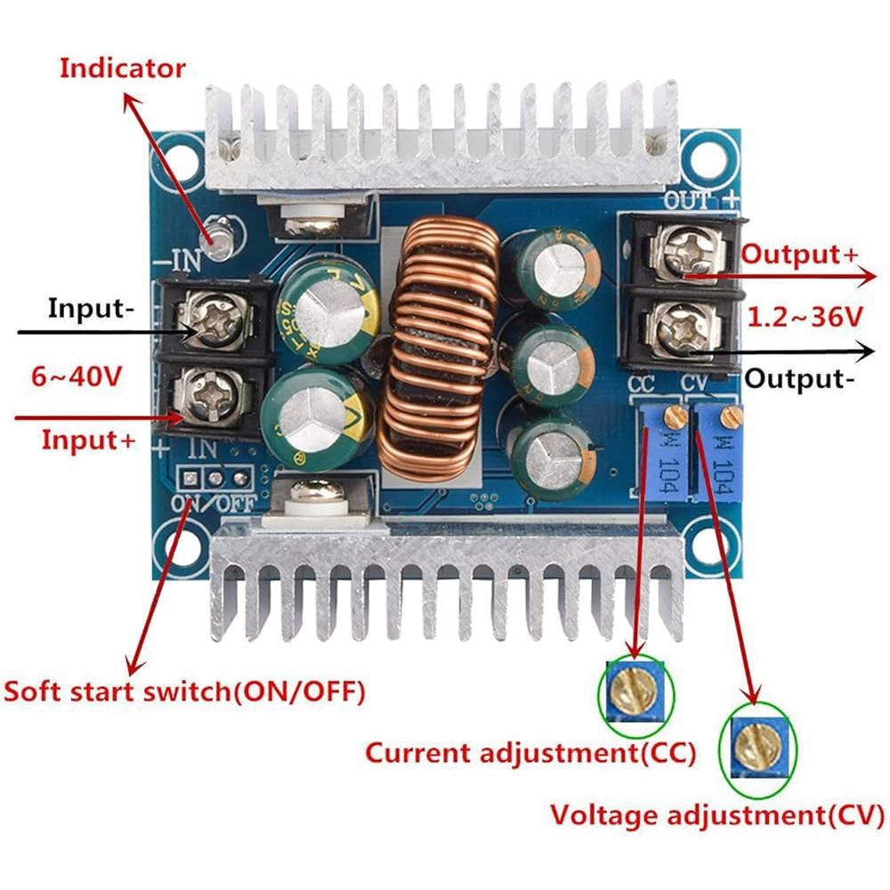 Jual (OML) DC-DC STEP DOWN CA CC ADJUSTABLE BUCK CONVERTER POWER SUPPLY ...