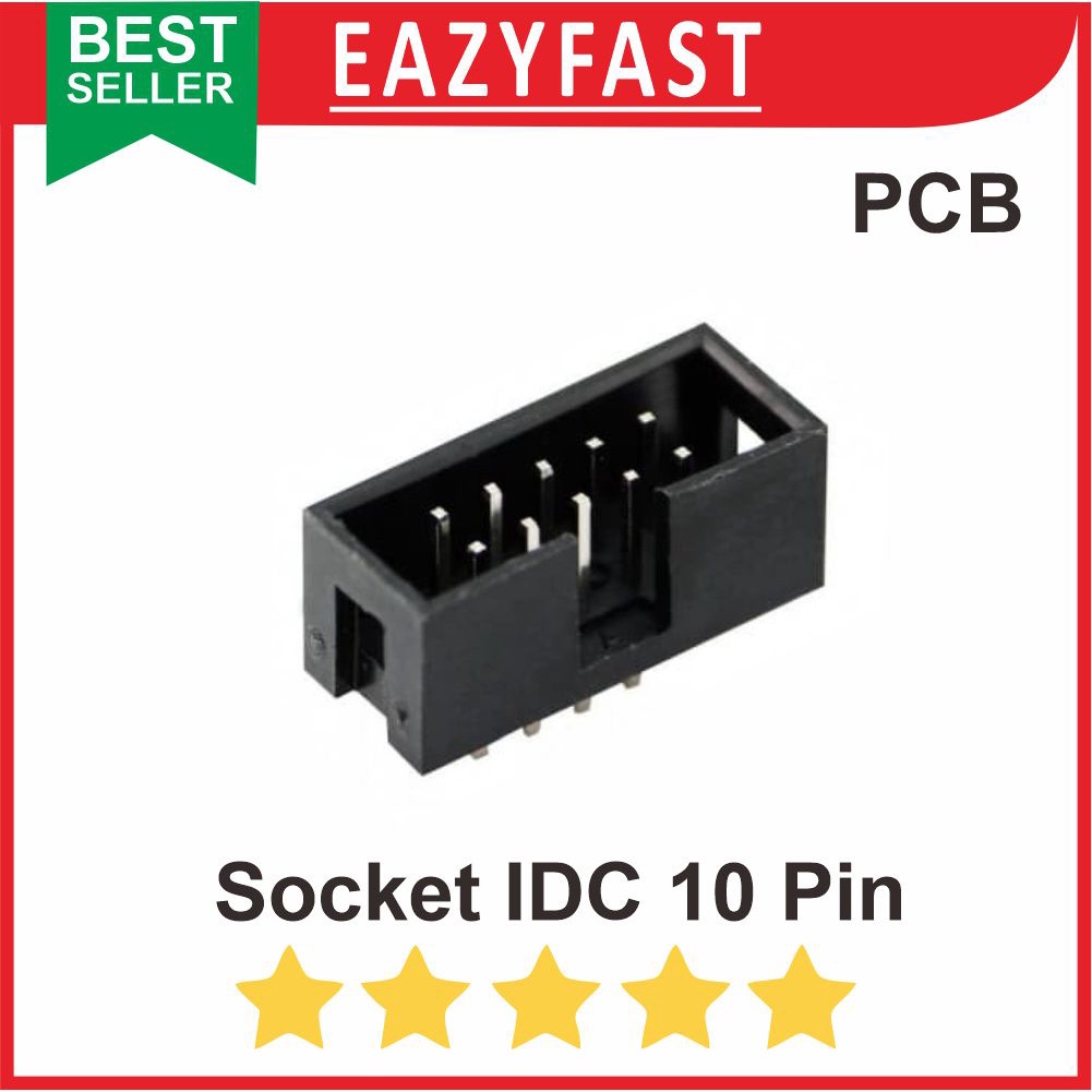 Jual Socket Soket IDC 10 Pin ISP ASP JTAG Header Male PCB DIP | Shopee