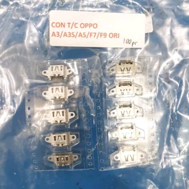 Jual CON CONNECTOR KONEKTOR TC CAS CHARGER OPPO A3 A3S A5 F7 F9