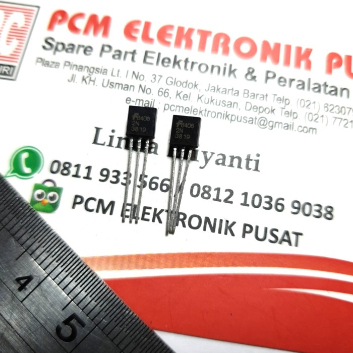 Transistor J-FET 2N3819 Fairchild | N-channel | Case TO-92 - Foto 4