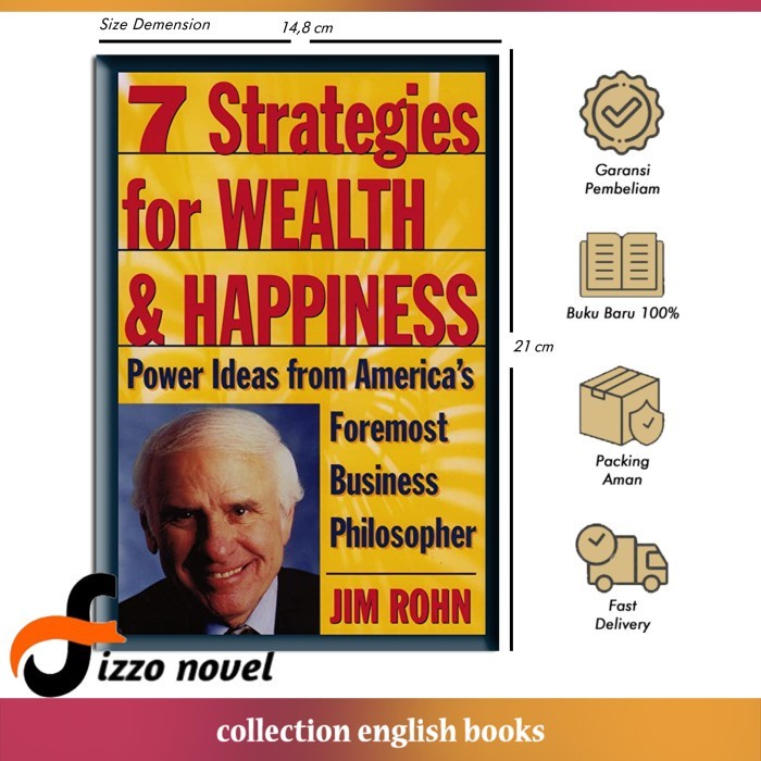 Jual 7 strategies for wealth happiness jim rohn english shopee