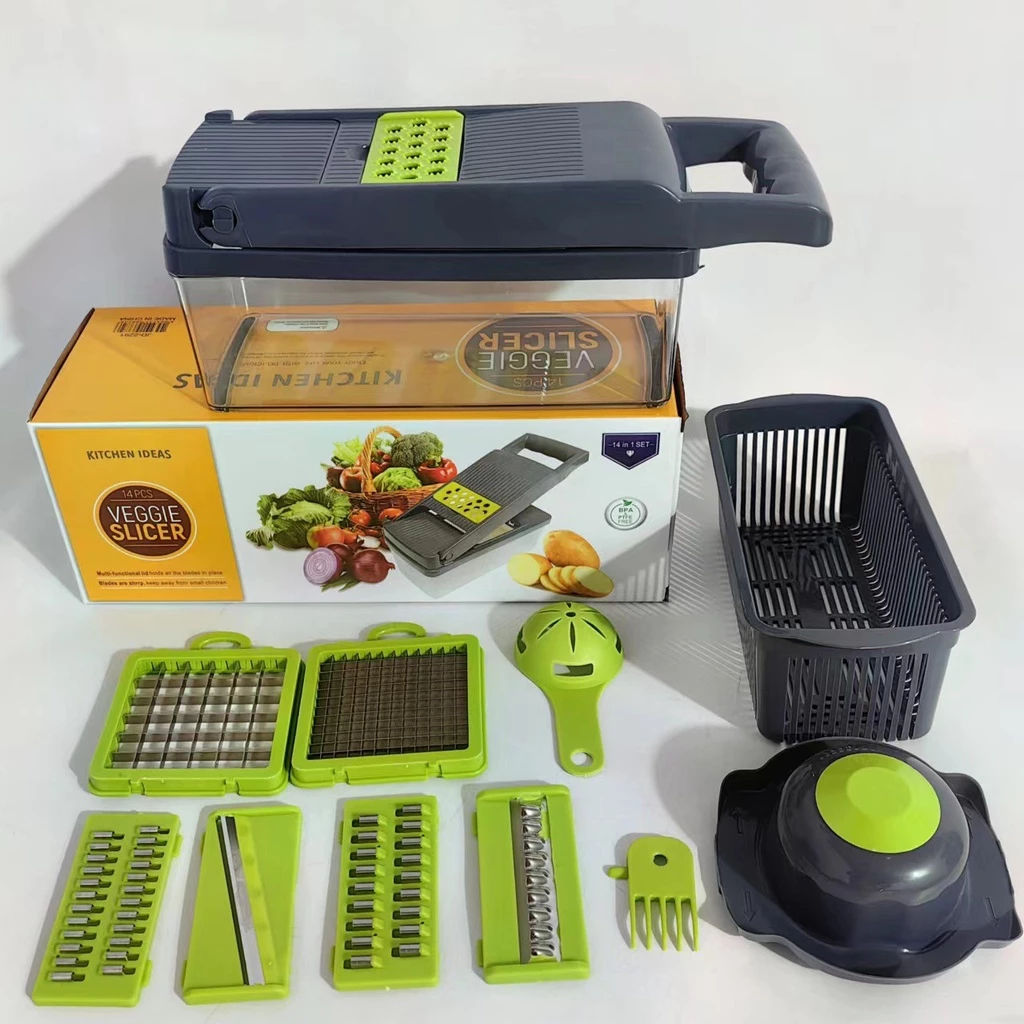 [UNIK88] Parutan Serbaguna Sayur dan Buah Multifungsi 8 in 1 Pengiris Sayur Vegetable Fruit Slicer | AutoStock