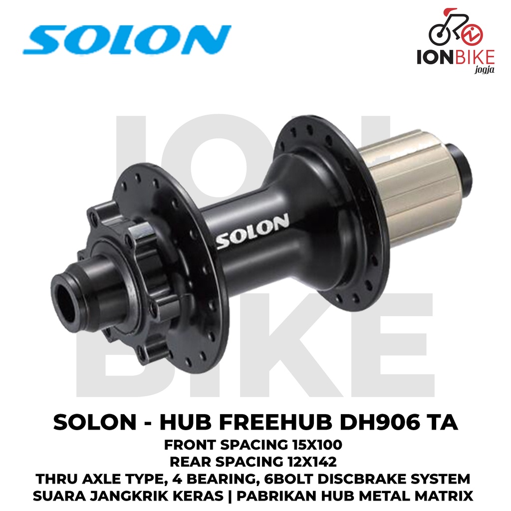 Jual Hub Freehub Solon DH906 TA 15x100 12x142 TA15 TA12 15 x 100 12 x ...
