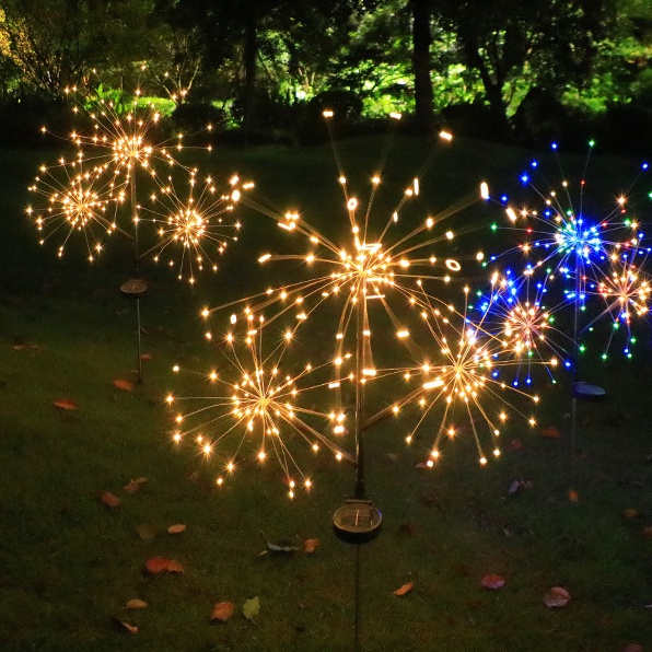 3 Cabang Lampu Standing Lamp Hiasan Dekorasi Pesta 3 Branch LED Fireworks Solar Lld Wedding Decoration Party