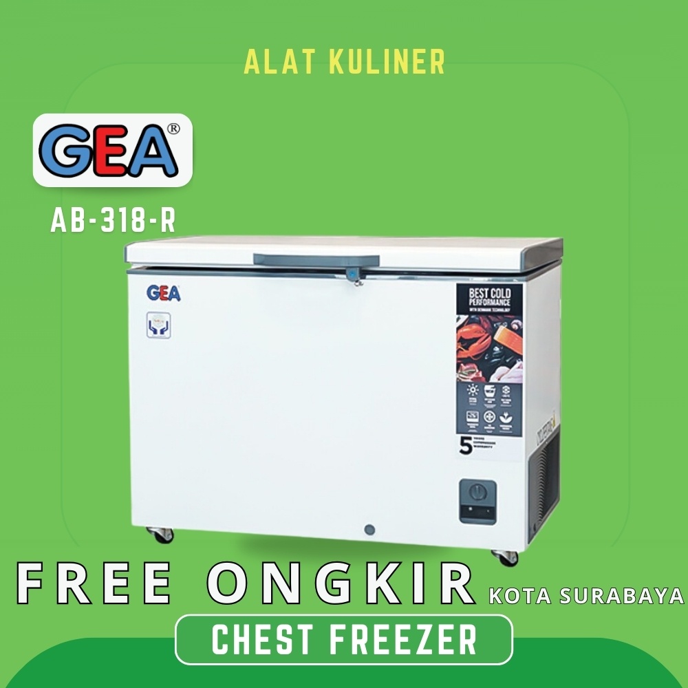 Jual Chest Freezer Gea Ab 318 R Chest Freezer 318 Liter Original