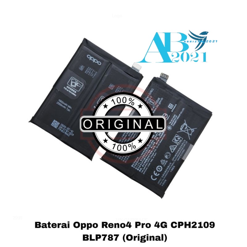 Jual Baterai Baterai Battery Oppo Reno Pro Reno Pro G Cph Blp Original Shopee