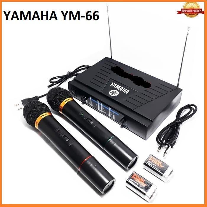 Jual Yamaha YM66 Mic Wireless Karaoke Microphone Tanpa Kabel Shopee Indonesia