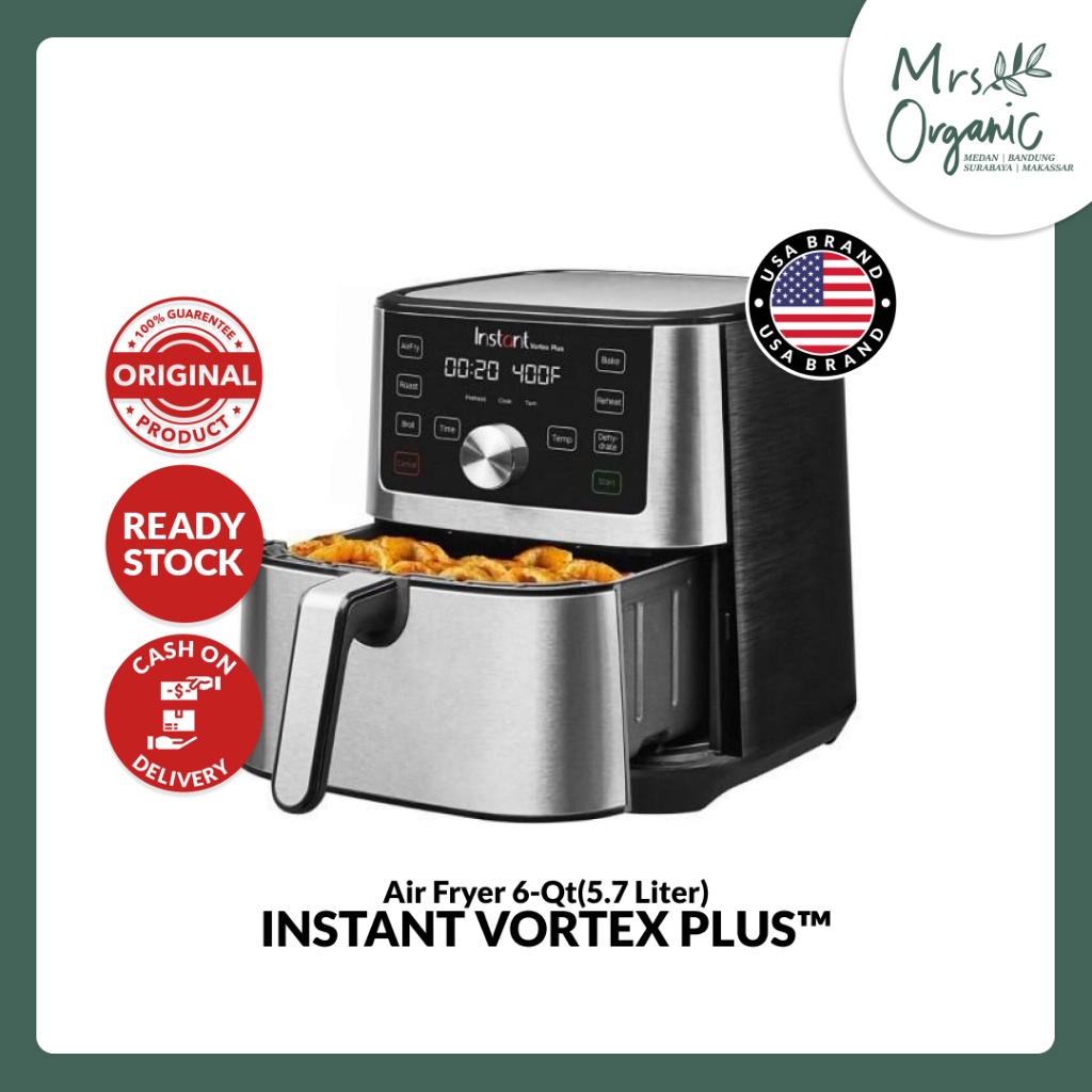 Jual Instant Pot Vortex Plus 6 Quart (5,7 L) Air Fryer | Shopee Indonesia