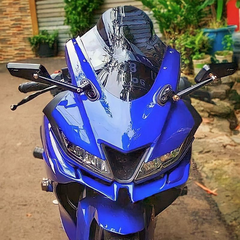 Jual VISOR/WINDSHIELD R15 V3 MODEL JENONG WARNA SMOKE BENING DAN HITAM ...