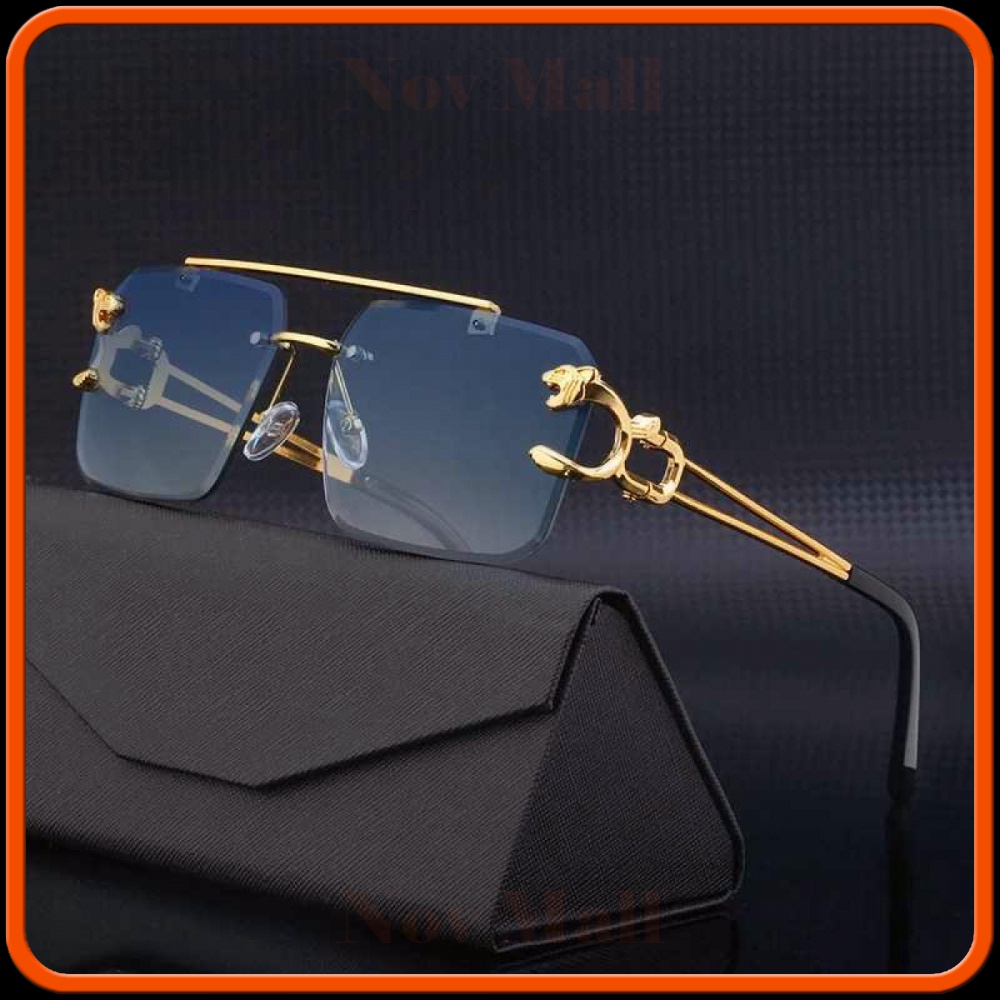 Sunglasses New Retro Rimless Vintage Shades for Men Women -GL367