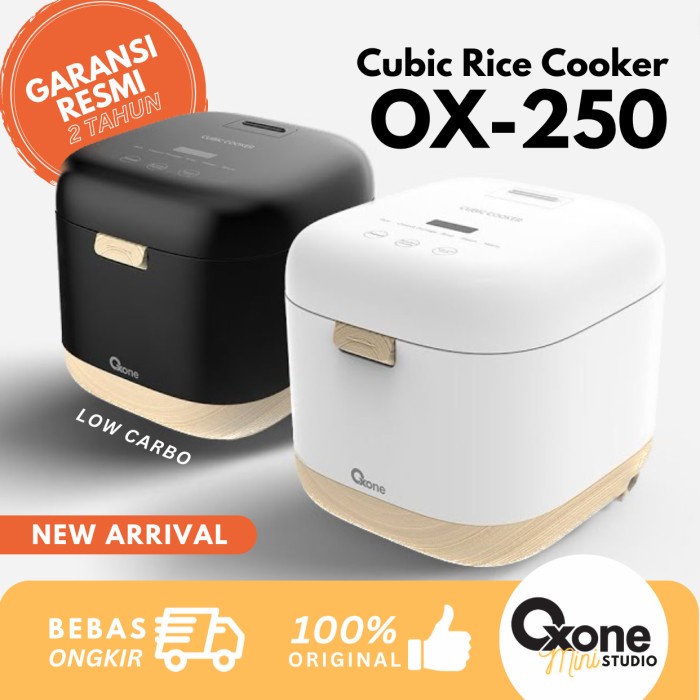 Jual OXONE OX250 Cubic Rice Cooker OX250 Penanak Nasi Ricecooker mini Putih Shopee Indonesia