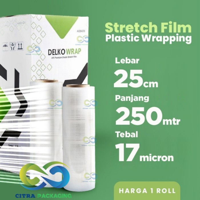 Jual Promosi PLASTIK STRETCH FILM WRAP / WRAPING / WRAPPING 25CM CLEAR ...