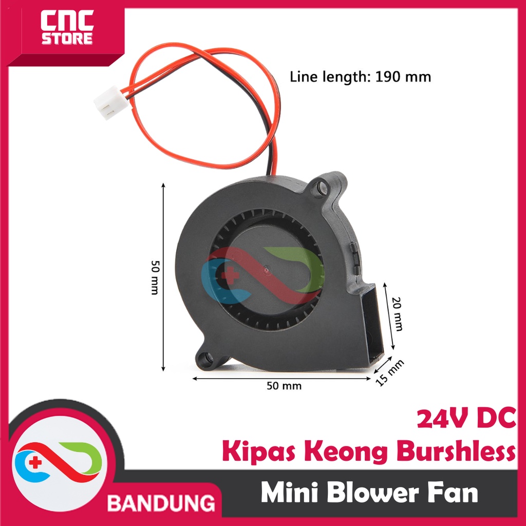 Jual 24V MINI BLOWER FAN KIPAS KEONG BRUSHLESS DC ANGIN COOLING TURBO ...