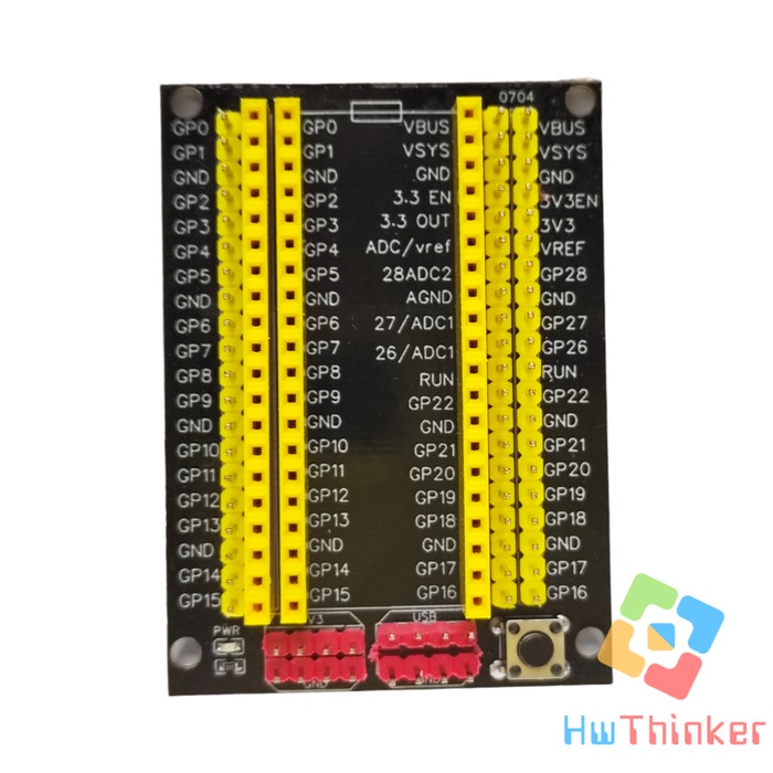 Jual GPIO Expansion Board Breakout Shield PI Hat for Raspberry Pico W ...