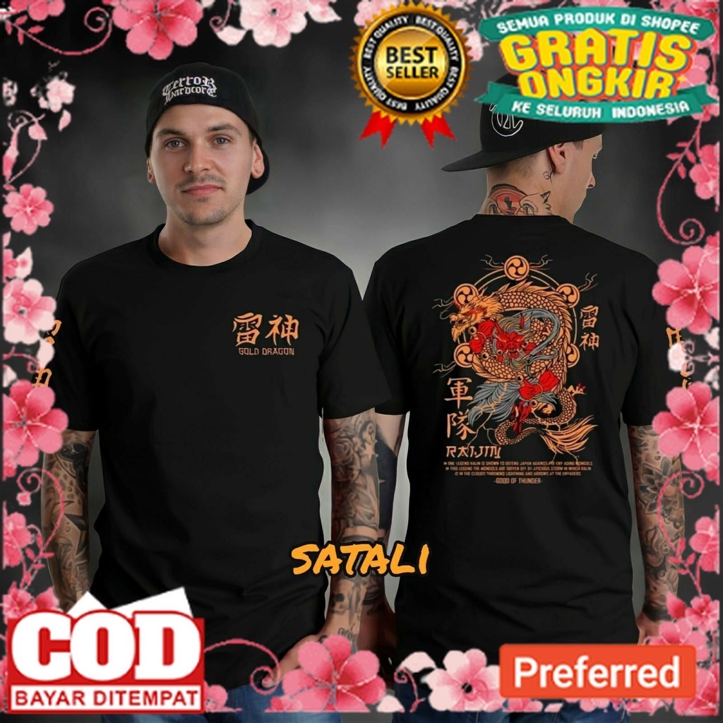 Jual kaos naga/kaos memphis origins naga jepang/kaos naga distro/kaos