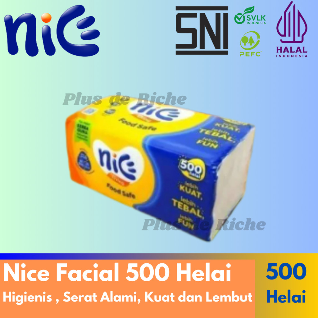 Jual Nice 500 helai - Tissue NICE Facial 250s - Tissue NICE Facial 500 ...
