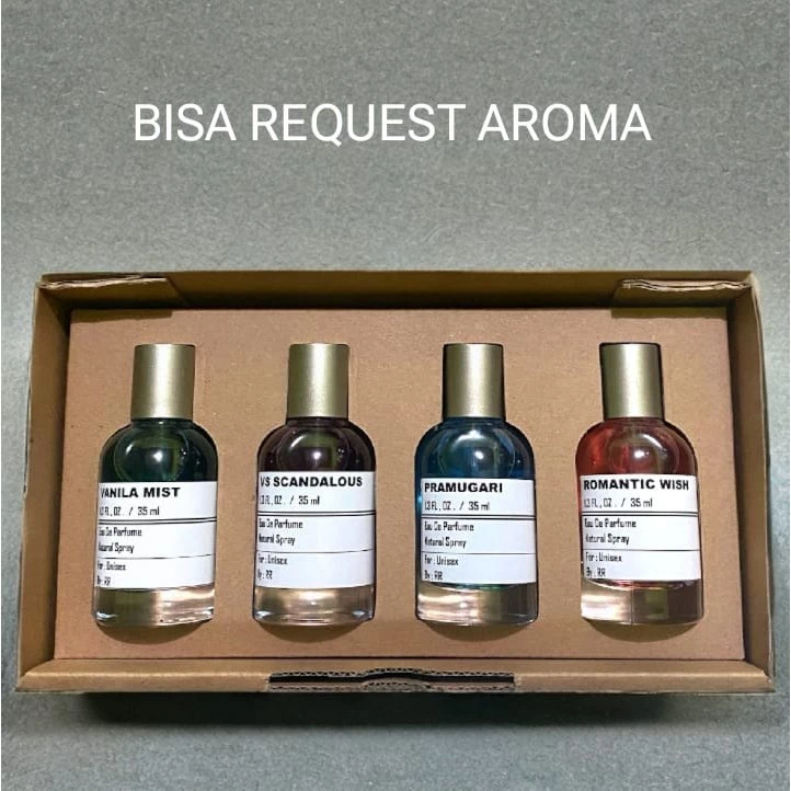 Beli 1 dapat 4 parfum cewek dan cowok