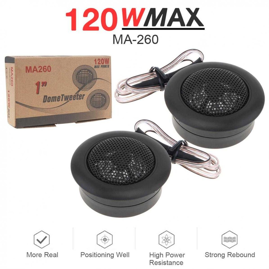 Jual Speaker Tweeter Mobil 2 Inch HiFi Strong Rebound 120W - MA-260 ...