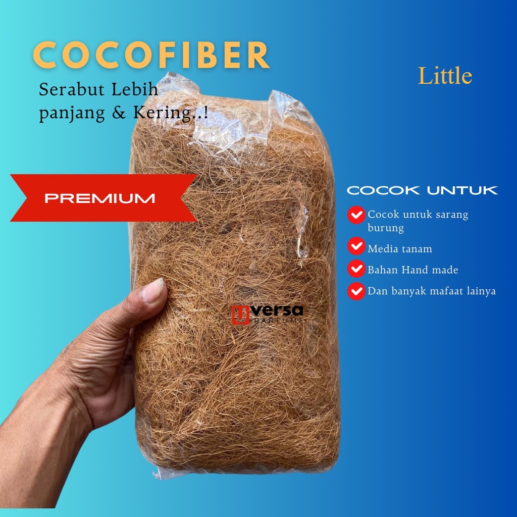 Jual COCOFIBER GRADE A 250gr - SERAT SABUT KELAPA - COCO FIBER KERING ...