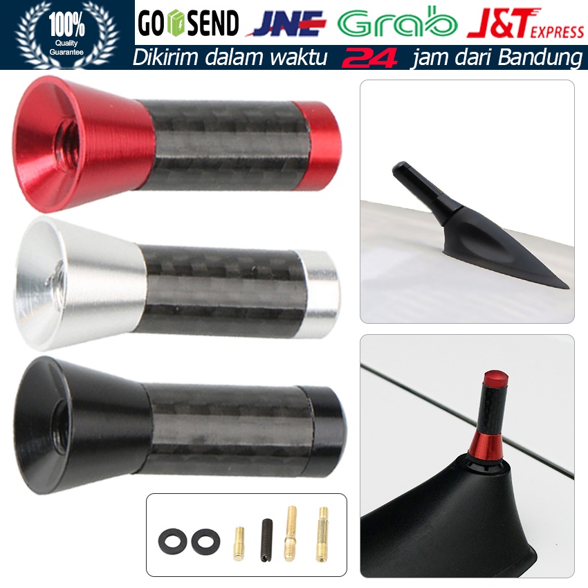 Jual Antena Mobil Serat Karbon Pendek / Antena Carbon Pendek Car Antena ...