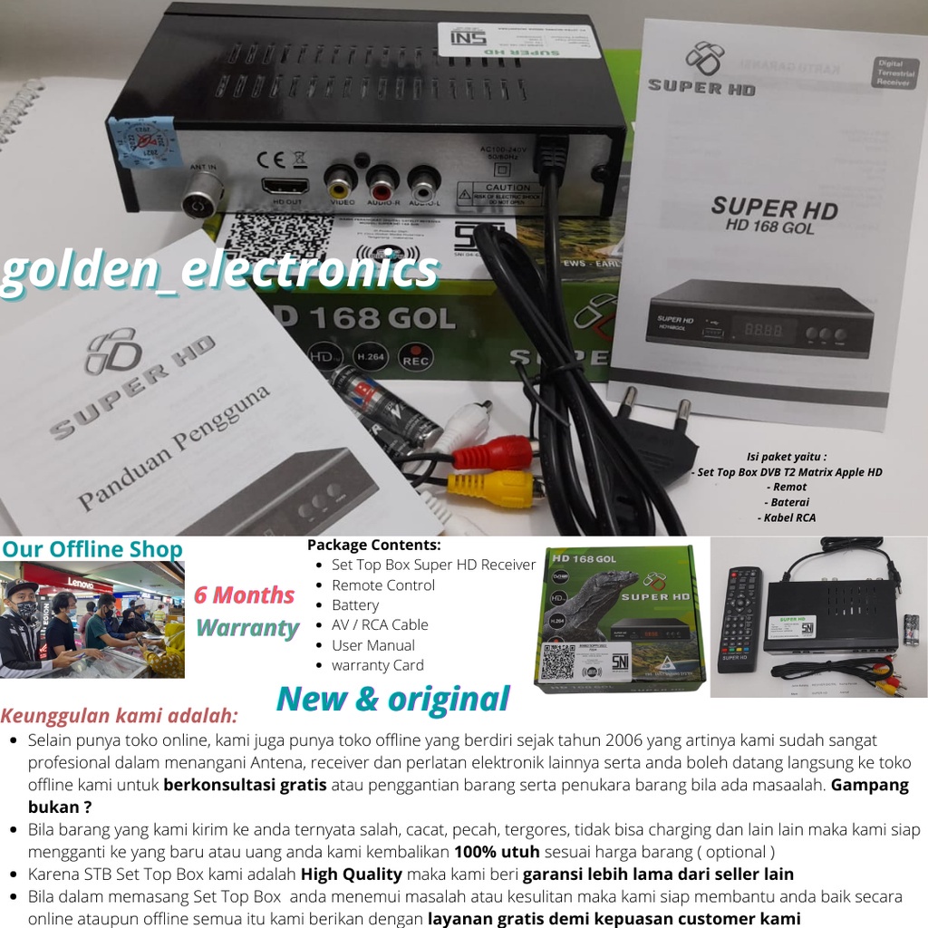 Jual STB Set Top Box Setbox TV Digital Bersertifikat Kominfo dan berSNI Shopee Indonesia