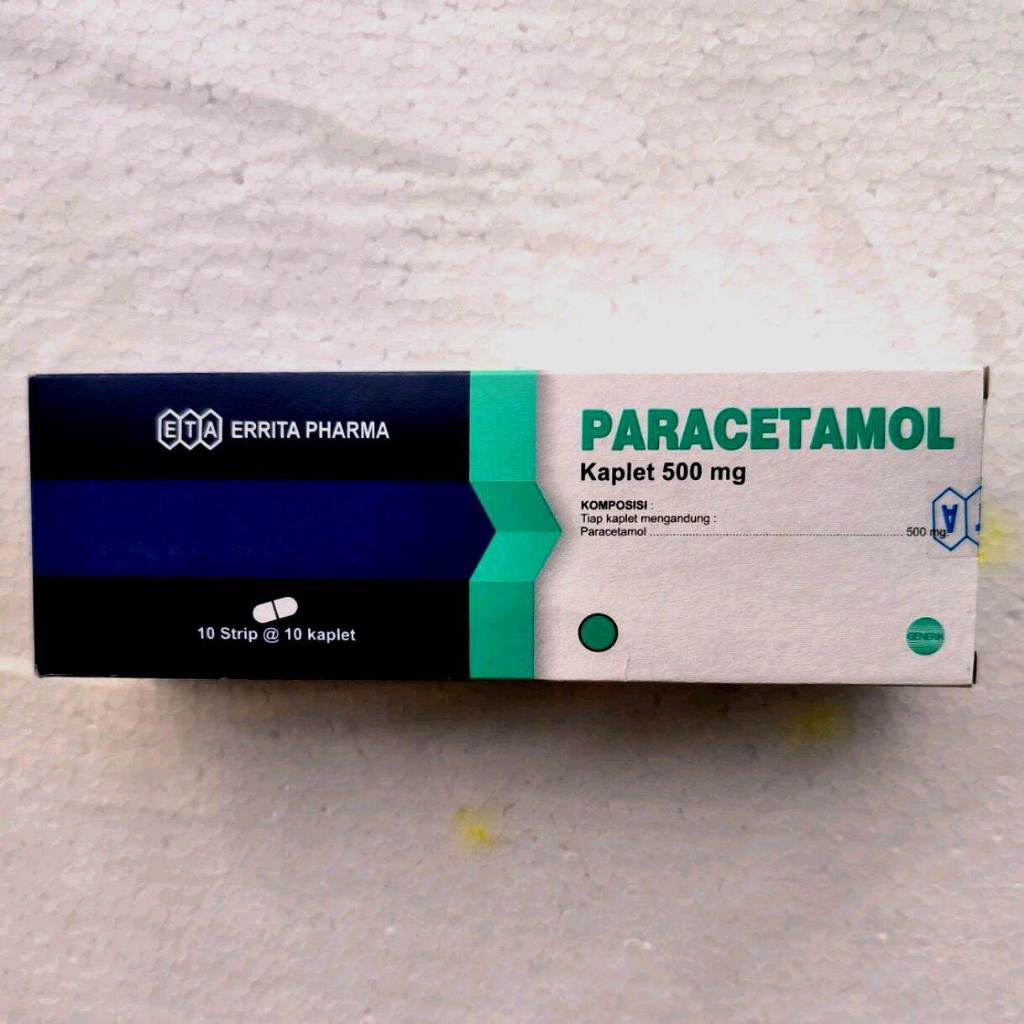 Jual PARACETAMOL 500 MG GENERIK TRIFA/MEF/MERSI/ERRITA 1 BOX 10STRIP (100 TABLET) Shopee