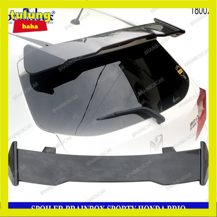 Jual Spoiler Sporty Honda Brio Tanduk Belakang Atap Topi Bagasi