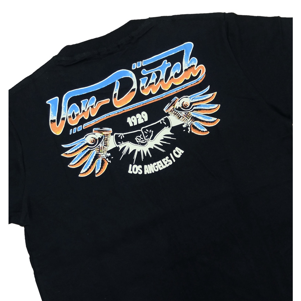Mini Von Dutch Blasted Short Sleeve Tee Shirt in Black/Blue Size 14/16 | Fashion Nova