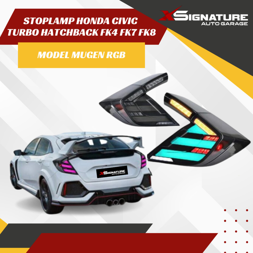 Jual STOPLAMP HONDA CIVIC TURBO FK4 FK7 FK8 HATCHBACK MODEL MUGEN RGB ...
