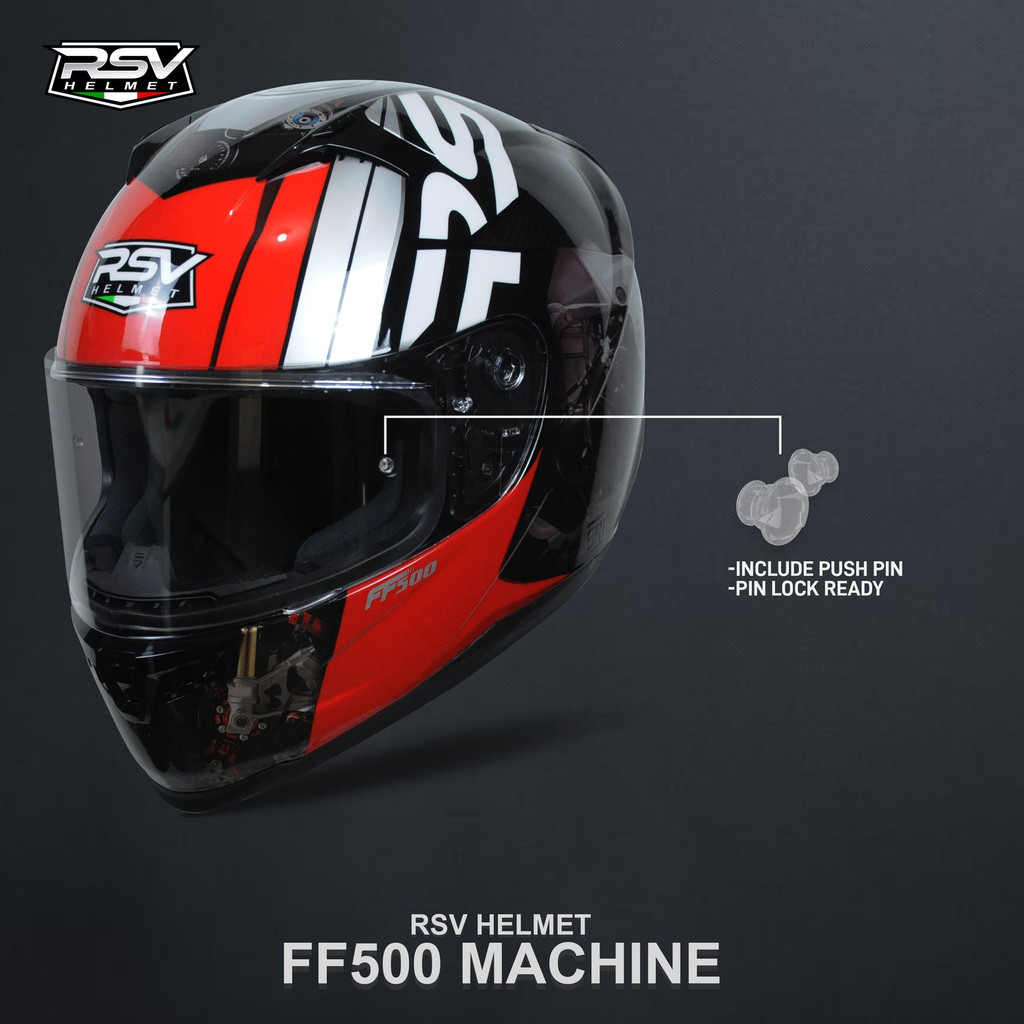 Jual HELM RSV FF500 MOTIF MACHINE | Shopee Indonesia