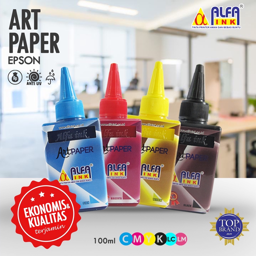 Jual ALFAINK TINTA PRINTER ART PAPER EPSON Cetak Dikertas Art Paper