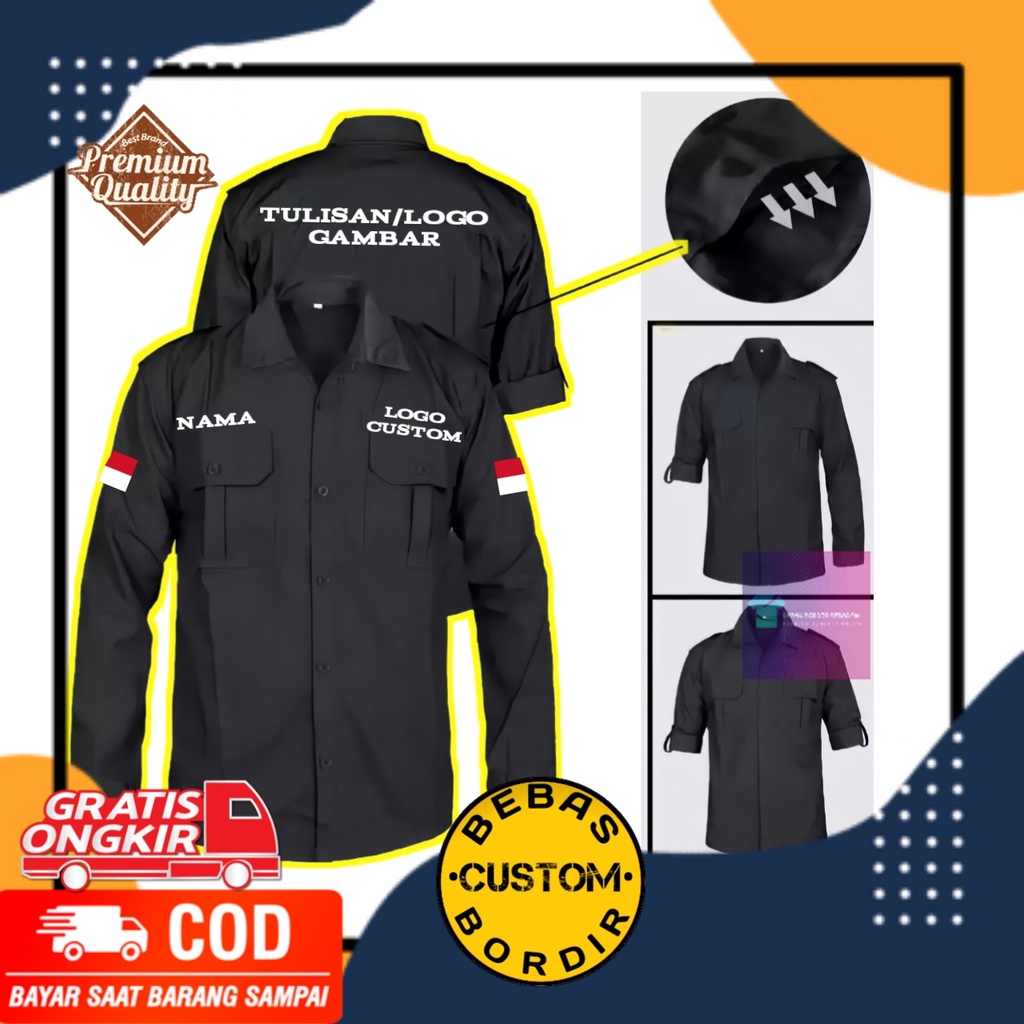 Jual Kemeja Pdl Custom Bordir Seragam Kerja Kantor Min Order Pcs Shopee Indonesia